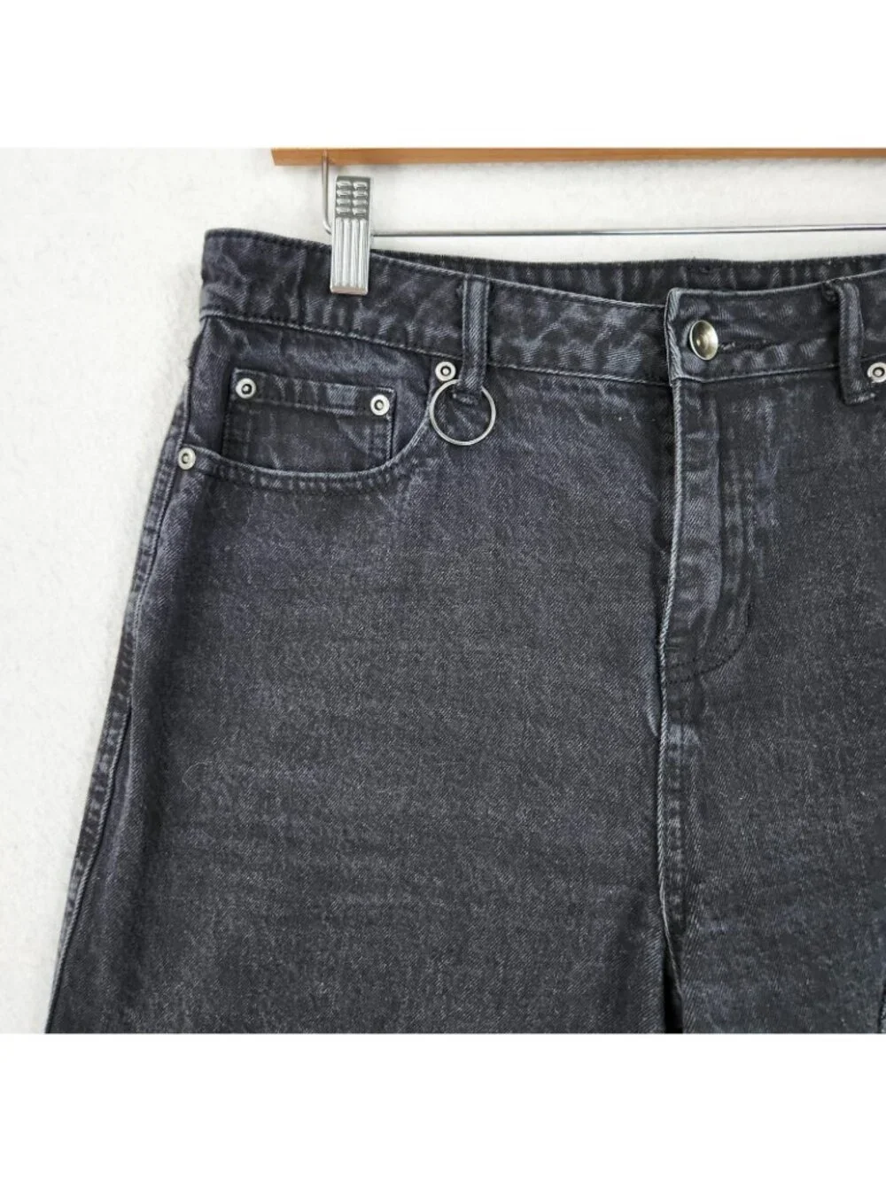 Kuromi By Sanrio Shorts Juniors 9 Black Hello Kitty Hot Topic Long Jean Denim